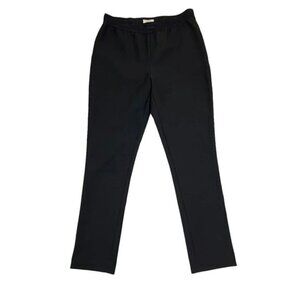 Kate Spade slacks black pants straight leg stretchy elastic waist 8